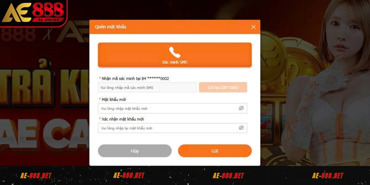 Cách lấy lại khi quên mật khẩu AE888 đơn giản